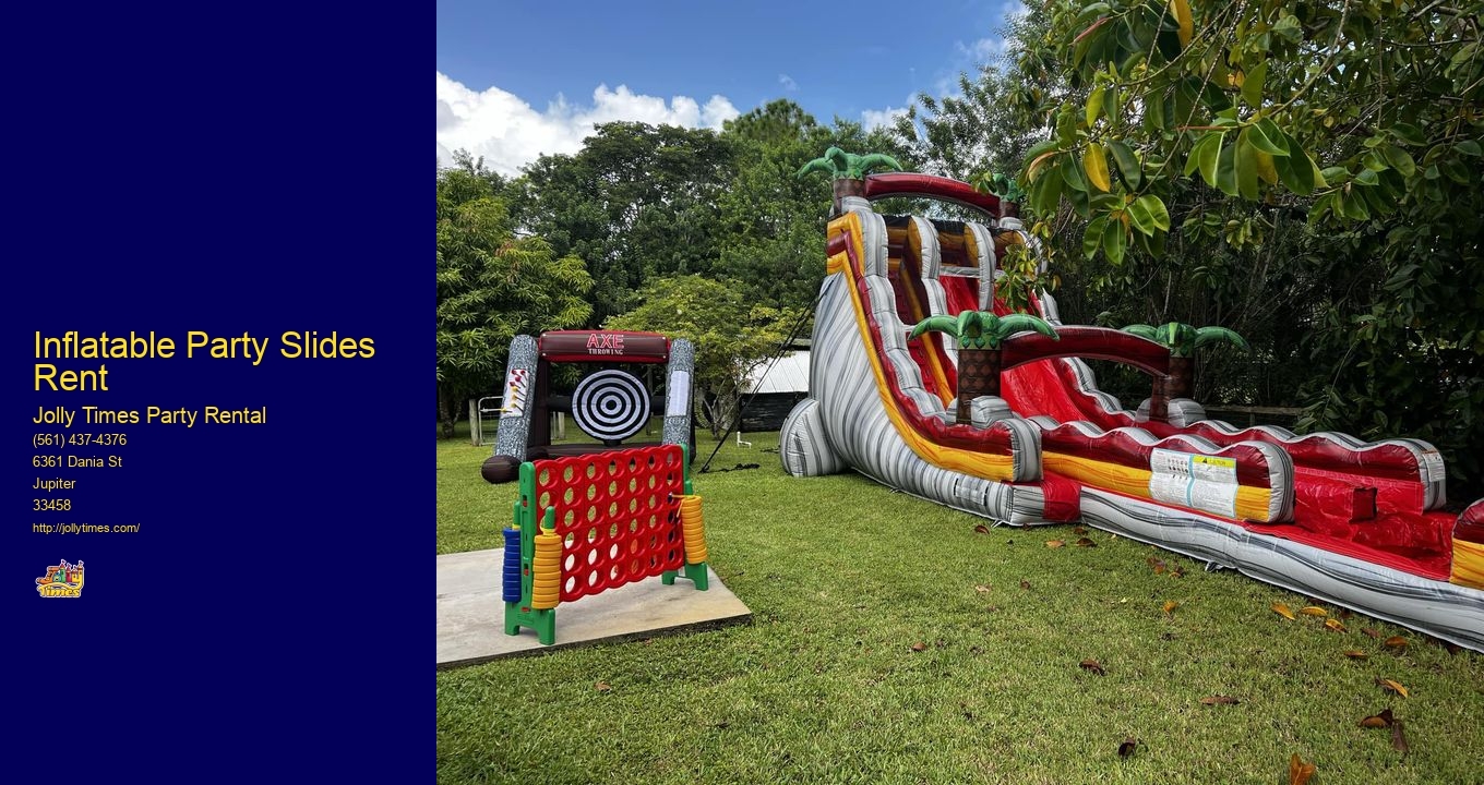 Inflatable Party Slides Rent